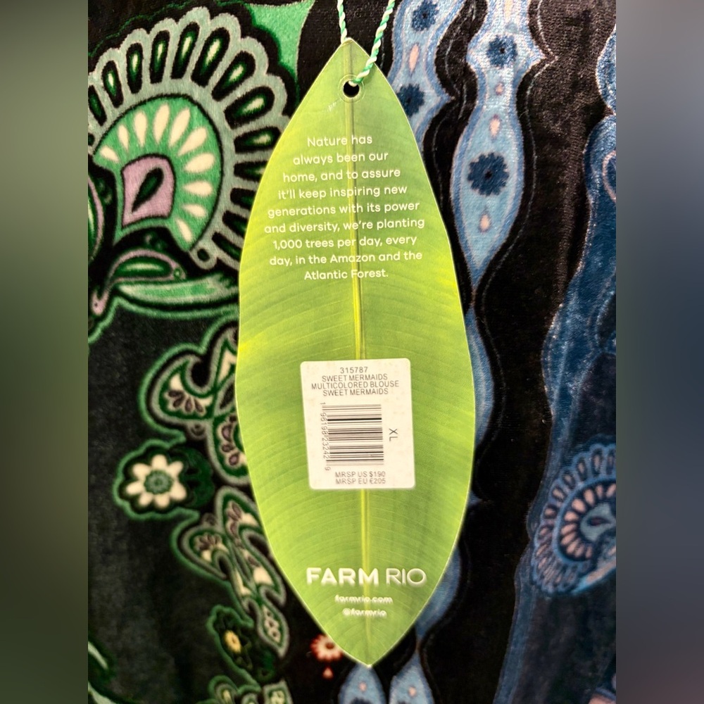 FARM Rio Multicolor Paisley Blouse - Picture 6 of 9